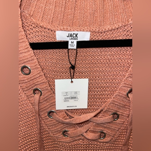 Jack by BB Dakota Lace Up Sweater - Picture 7 of 8